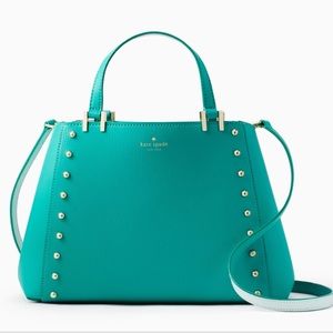 Kate Spade Sanders Place Romily Green studded bag